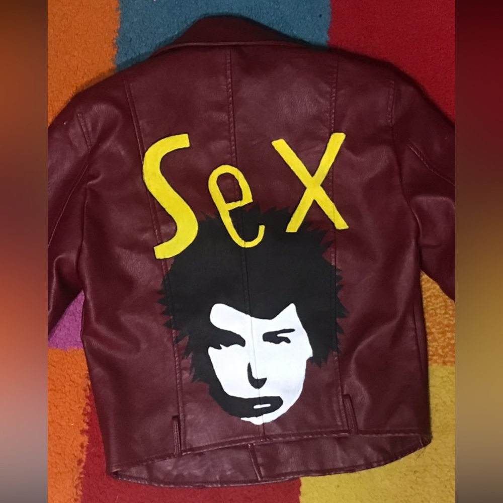 Sex Objects Revamped Red Biker Jaket